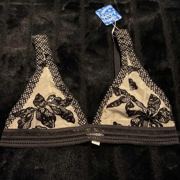 Free people, Alia Bralette, black combo, SZ S, NWT - Picture 6 of 9